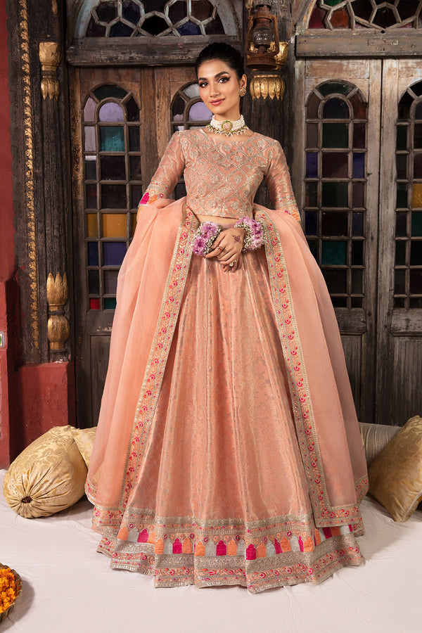 LUMA – 3PC ZARI JAMAWAR & ORGANZA EMBELLISHED PRET