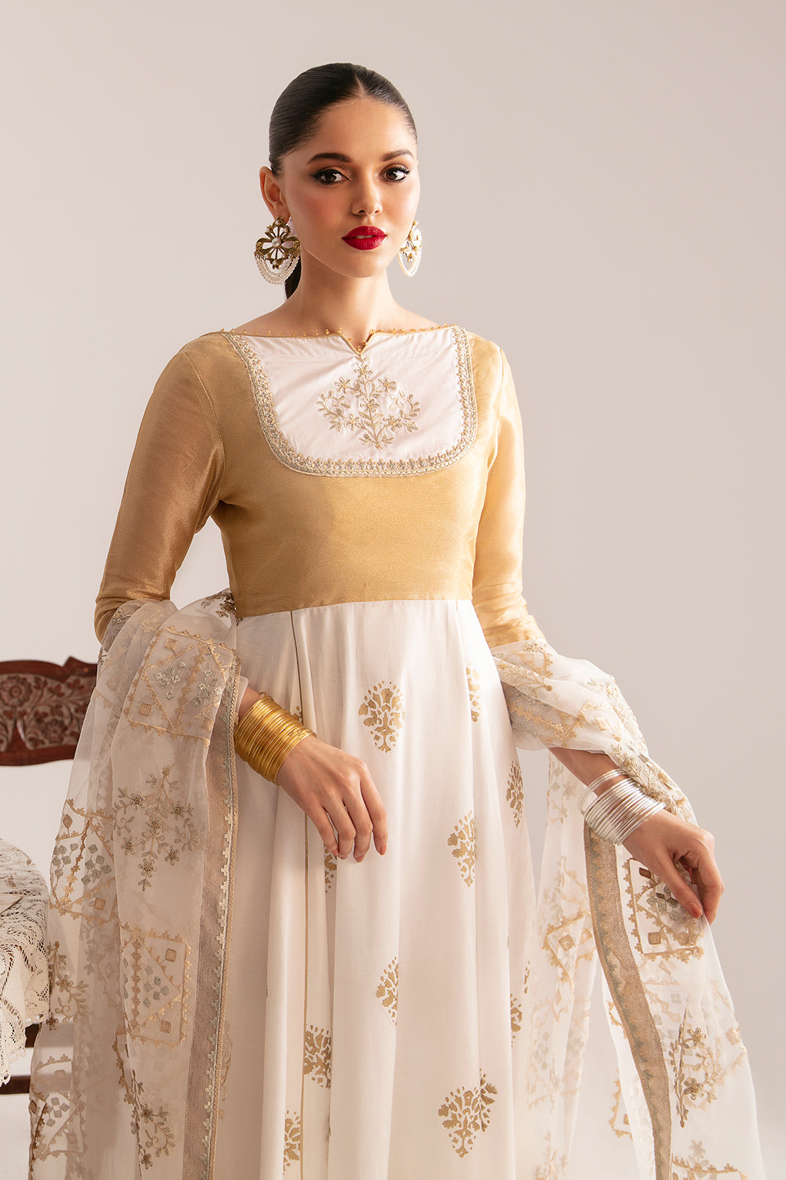 Mastani Aashirwad Creation Silk Gown Dupatta Set – Kavya Style Plus