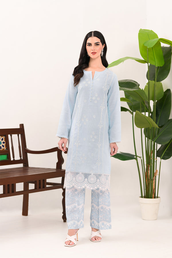 Embroidered - 2 Pc Khaddar Suit (Stitched)