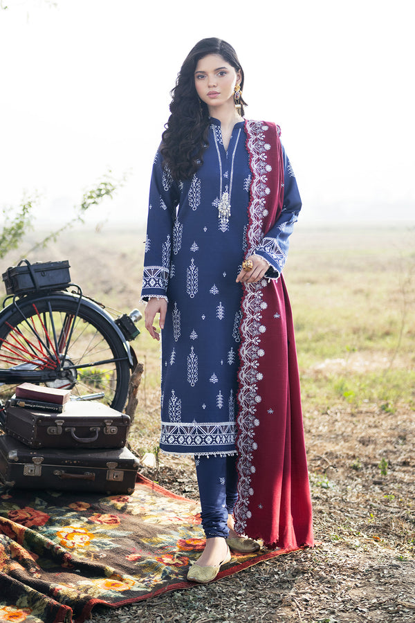 Embroidered - 3 Pc Khaddar Suit