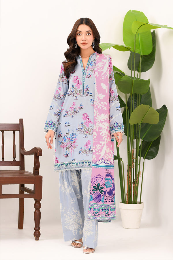 Printed - 3 Pc Khaddar Suit