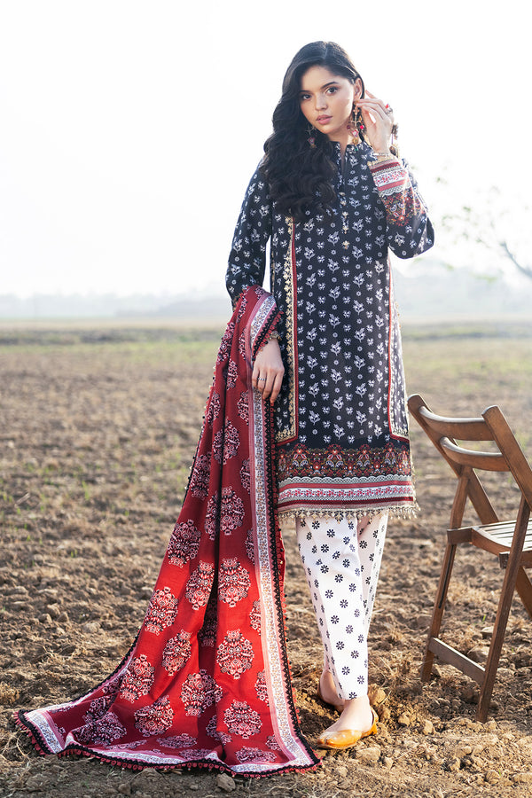 Embroidered - 3 Pc Khaddar Suit