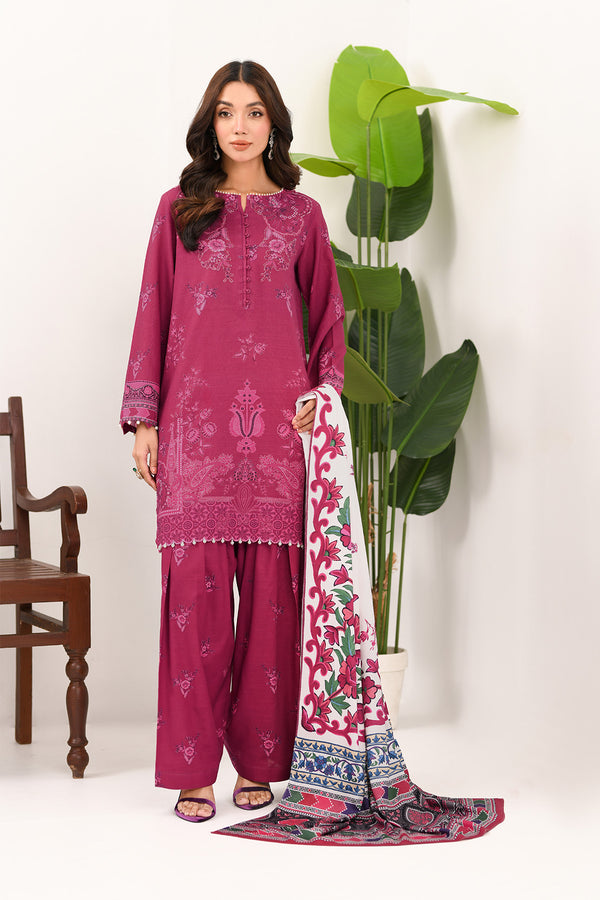 Printed - 3 Pc Khaddar Suit