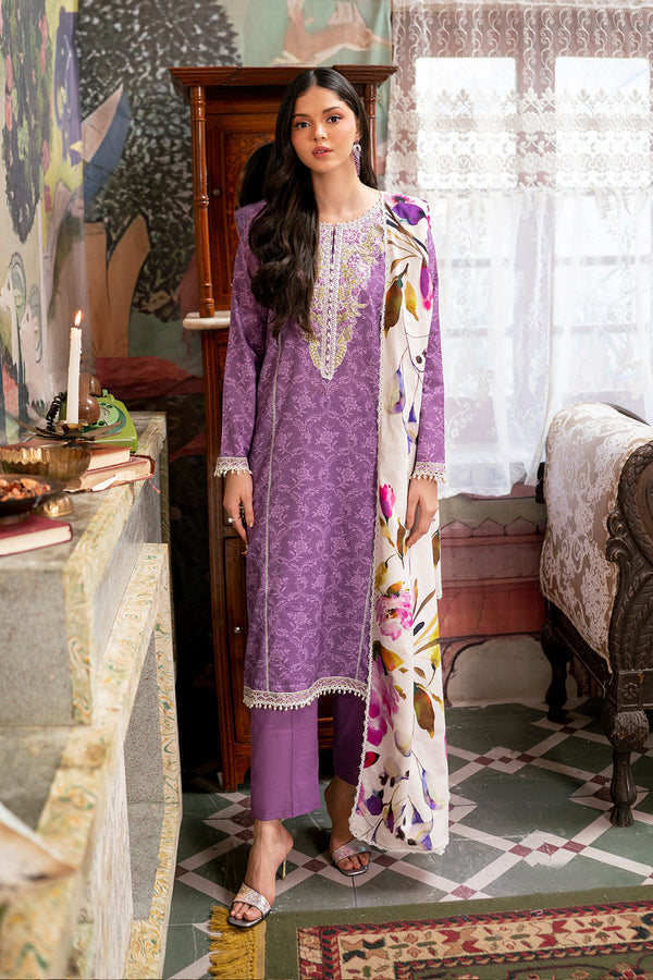 Embroidered - 3 Pc Khaddar Suit