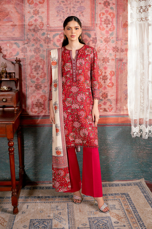 Printed - 2 Pc Khaddar Suit