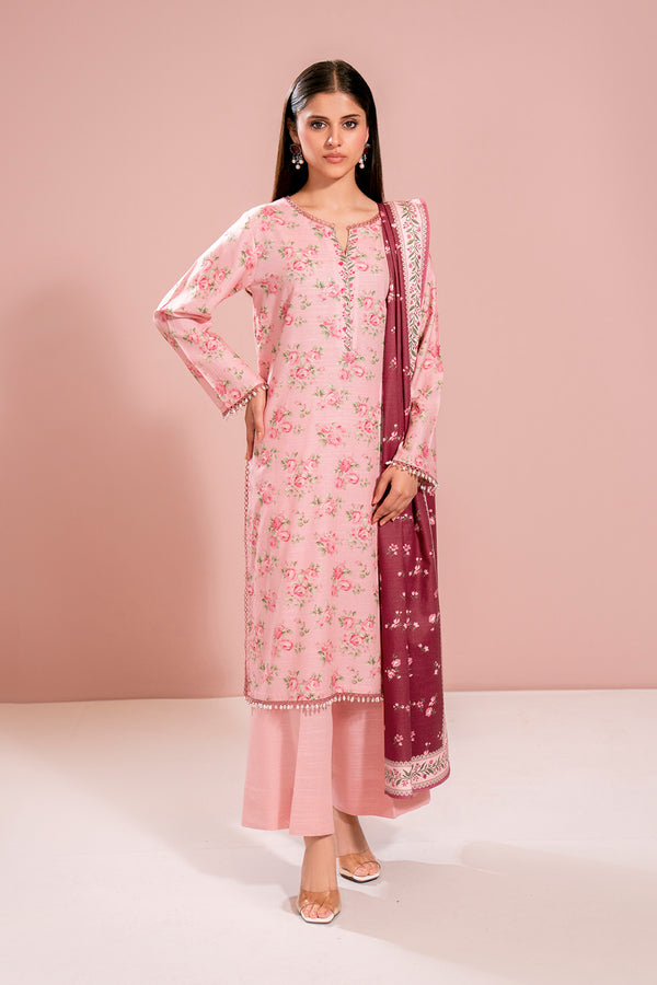 Printed - 3 Pc Khaddar Suit