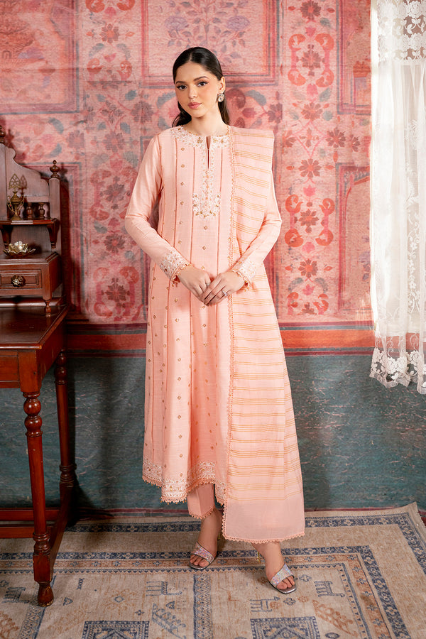 Embroidered - 3 Pc Khaddar Suit