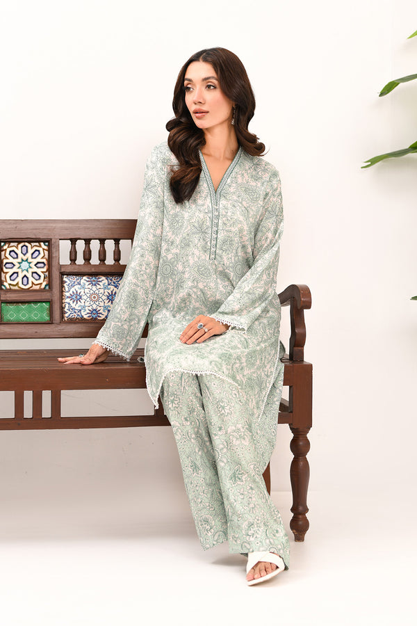 Printed - 2 Pc Linen Suit